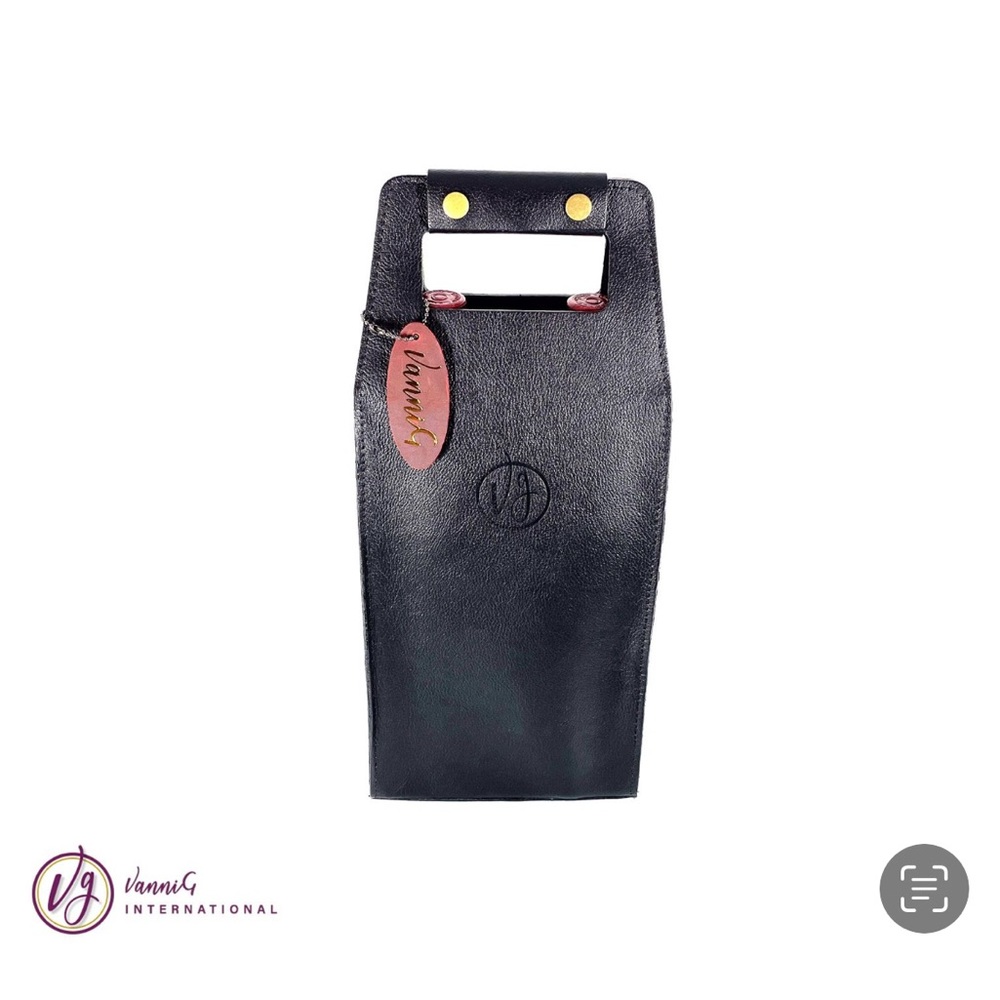 Premium leather duble wine carrier